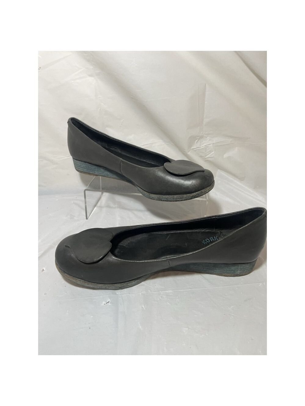 Korks by Kork-Ease Womens Cruz Leather Heart Ballet Flats Black Size 9.5/41 - Picture 9 of 15